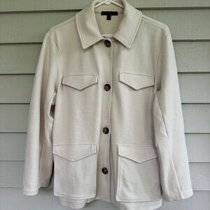 Banana Republic White Cream Chore Coat Shacket